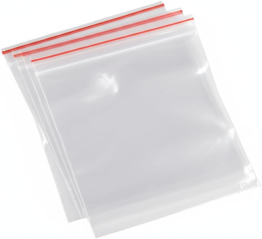 Prokart Ziplock Bags For Storage, Freezer RE-USABLE Ziplock Transparent(10"X14")