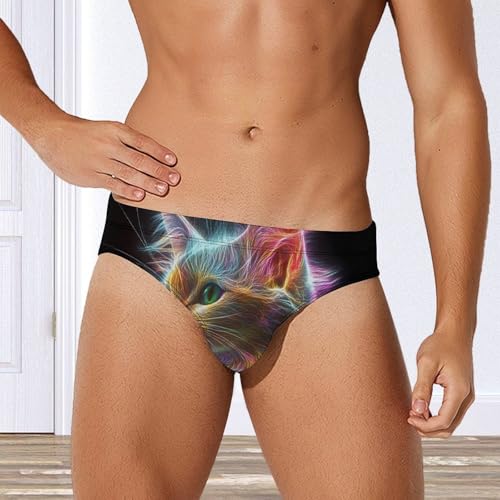Thunder Cat Colorful Spirit God Men's Swimsuit Bikini Briefs Swim Underwear Stretchy Swimwear2