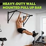 Pull Up Bar for Doorway and Wall Mount - Chin Up Bars for Home Gym, 39 in / 52 in Upper Body Workout Equipment with 500 lbs Capacity, Portable Thickened Steel Construction, Joist Mounted - Image 4