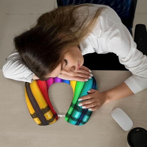 Almohada de viaje de espuma viscoelástica U-colorful miniatura 6