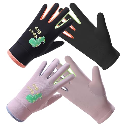 MLPKOI 2 Paare Kinder Skihandschuhe Winterhandschuhe, Thermo Kinderhandschuhe, Handschuhe Kinder Winter, wasserdichte und Winddichte für Snowboard Klttern Skifahren Radfahren Mädchen Jungen 3-7 Jahre