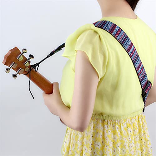 CZDYUF Sangle De Guitare Ukulélé Réglable 75-130 Cm Sangle De Guitare en Cuir De Coton De Style Bohème - Les Beatles, Paul McCartney, John Lennon, RIngo Starr, George Harrison CZDYUF Sangle De Guitare Ukulélé Réglable 75-130 Cm Sangle De Guitare en Cuir De Coton De Style Bohème – Image 4