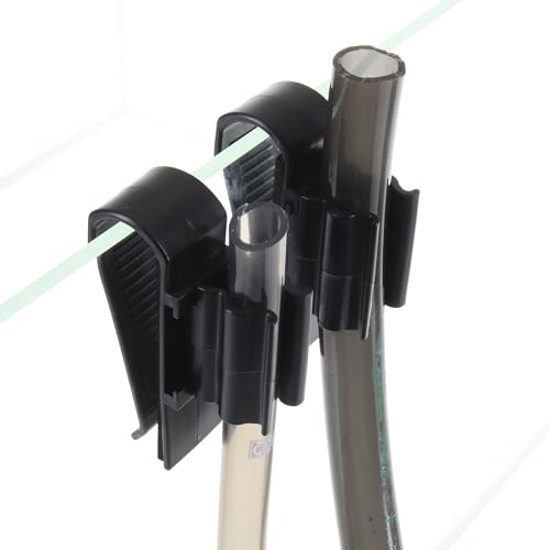 JBL ClipSafe Vario 6109500, Halte-Clips für Aquarienschläuche von 9 - 27 mm, Verstellbar, 2 Stück