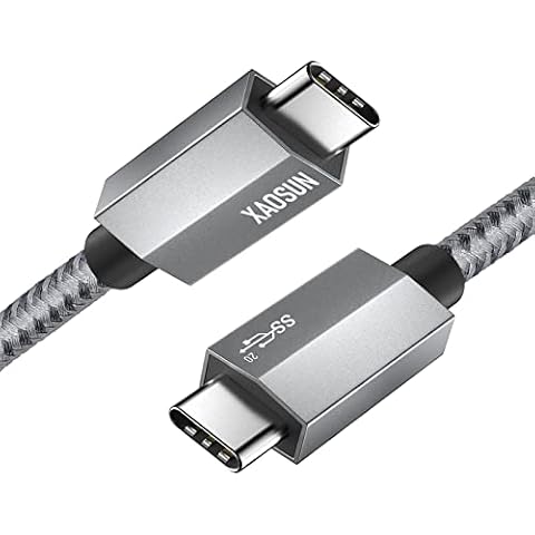 XAOSUN 20Gbps USB-C to USB-C Cable [1M] USB 3.2 gen2 Cable Superspeed Transfer Support 100W Fast Charger 5K@60Hz Video Output, Compatible with MacBook Pro, iPad Pro, Samsung Galaxy, Pixel, Switch Cover
