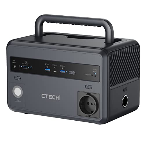 CTECHi Tragbare Powerstation 299Wh, 300W Solar Generatoren mit...