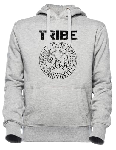 Sweat à capuche gris Luxogo Tribe unisexe en coton confortable pour homme et femme