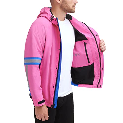 Image of DKNY mens Dkny Men's Taslan Performance Hoody With Reflective Detail