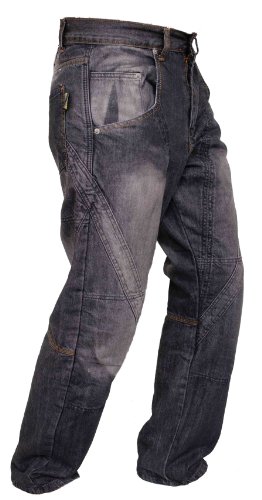Newfacelook Mens Motorcycle Protective Lined Jeans Pants Trousers W32 L34 #TOP9