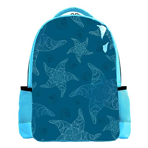 Sac d'école primaire motif écailles de poisson pour la rentrée