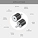 uxcell M8 Male Female Rubber Mounts, Shock Absorber, for Motor Generator Compressor Garage Reverse Osmosis Pump Impact Air Generator Car Bobbins, D30mmxH30mm 4pcs