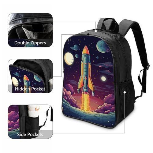 Mochila de gran capacidad para niñas Rocket que alivia el peso 3