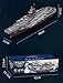 SOWOFA Aircraft Carrier Model RC Aircraft Carrier Model Medium-Sized Remote-Controlled Ship Rechargeable Electric Ship Model (Dual Battery Version)