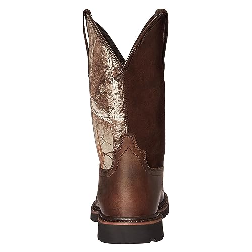 ADMLZQQ Cowboy Boots for Men Round Toe Embroideried Western Boots Traditional Country Boots Durable Work Boots3
