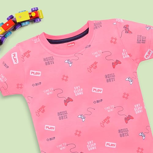 Image of LuvLap Baby Boys Regular Fit 100% Cotton Half Sleeves Boys T-Shirts and & Shorts Set Pack of 3