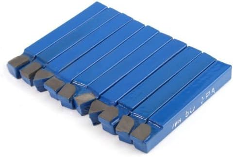 10pcs 1/4 Metal Lathe Tooling Carbide Tip Tipped Cutter Tool C6 Bit Cutting Set