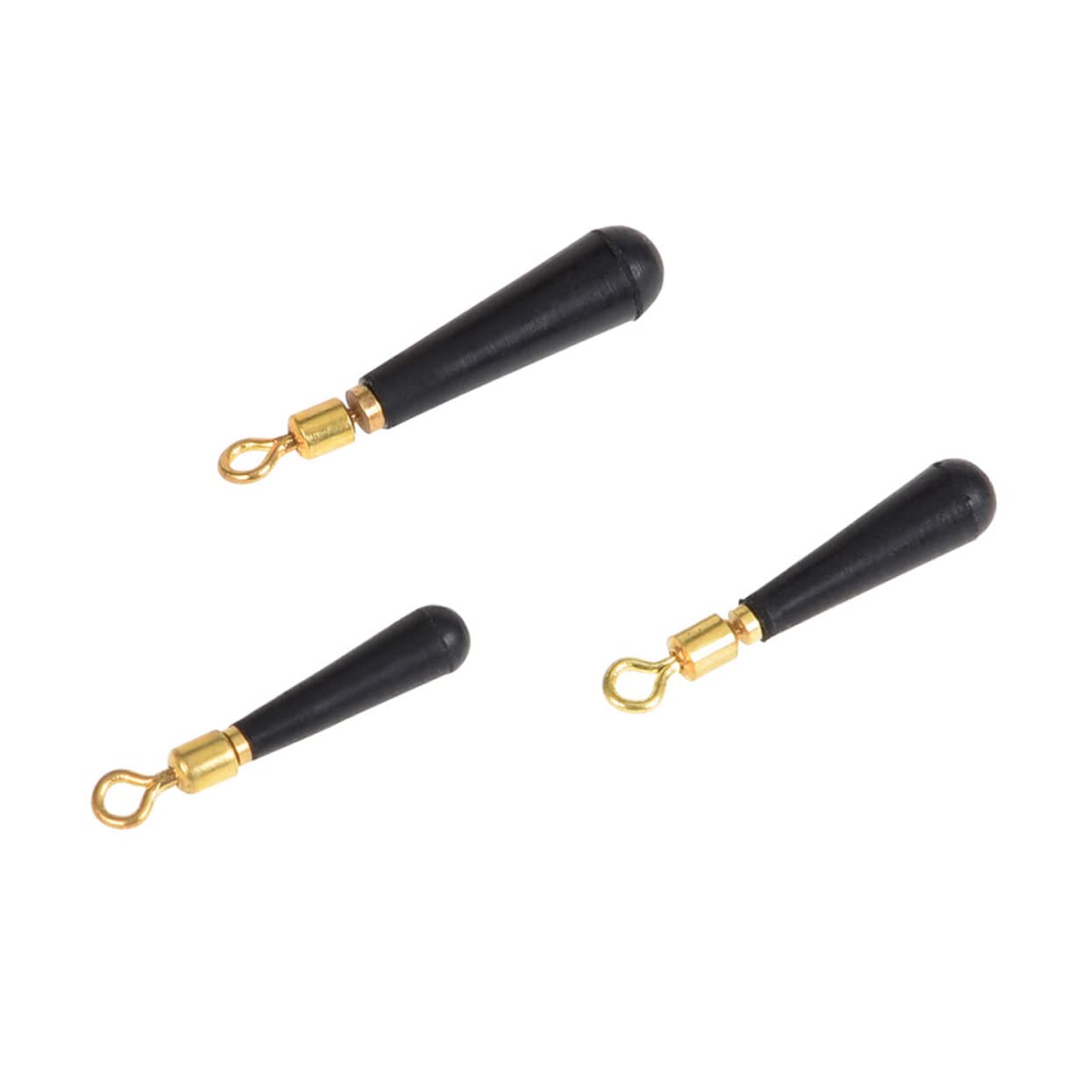 Garneck 100pcs Rolling Copper Head Drift Float Connectors for Fishing Tackle Medium Lightweight and Elastic Design for Stream River Lake and Ocean Fishing