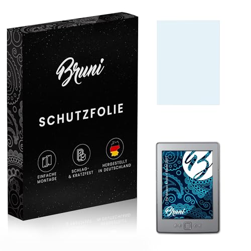 Bruni Screen Protector compatible with Amazn Kindl 4 Model 2011 Protector Film, crystal clear Protective Film (2X)