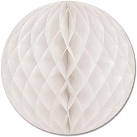 5" White Honeycomb Ball