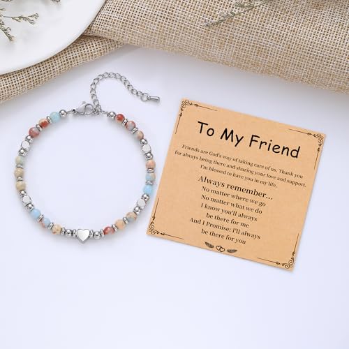 Image of Best Friend Bracelet Gifts for Women Sister Bestie, Christmas Gift for Teens Mom Daughter Granddaughter Birthday Gift for Her Stocking Stuffers