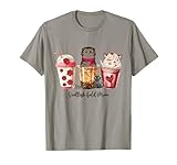 Coffee and my cute Scottish Fold camicia, è un ottimo regalo per Cat Mom e Cat Dad. Questa grafica Cat Coffee Cups presenta un latte e cappuccino che lo rendono un must per gli appassionati di Scottish Fold.