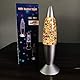 Glitter Lava Lampe LED Vintage Mini 7,28’’Nachtlicht Lampe mit USB Warmes Licht Raketenlicht für Kinder Jungen Mädchen Schlafzimmer Geschenk (Pailletten-warmes Licht, USB)
