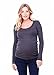 Ingrid & Isabel Women's Maternity Heather Long Sleeve Scoop Neck Tee
