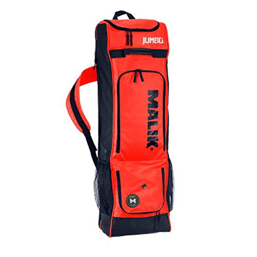 MALIK Field Hockey Stick Jumbo Bag X-Design for Travel & Training | Waterproof, Lightweight, Premium Quality Hockey Travel Sport Bags, Youth Hockey Training Equipment (Red Jumbo Bag, Bag 1)