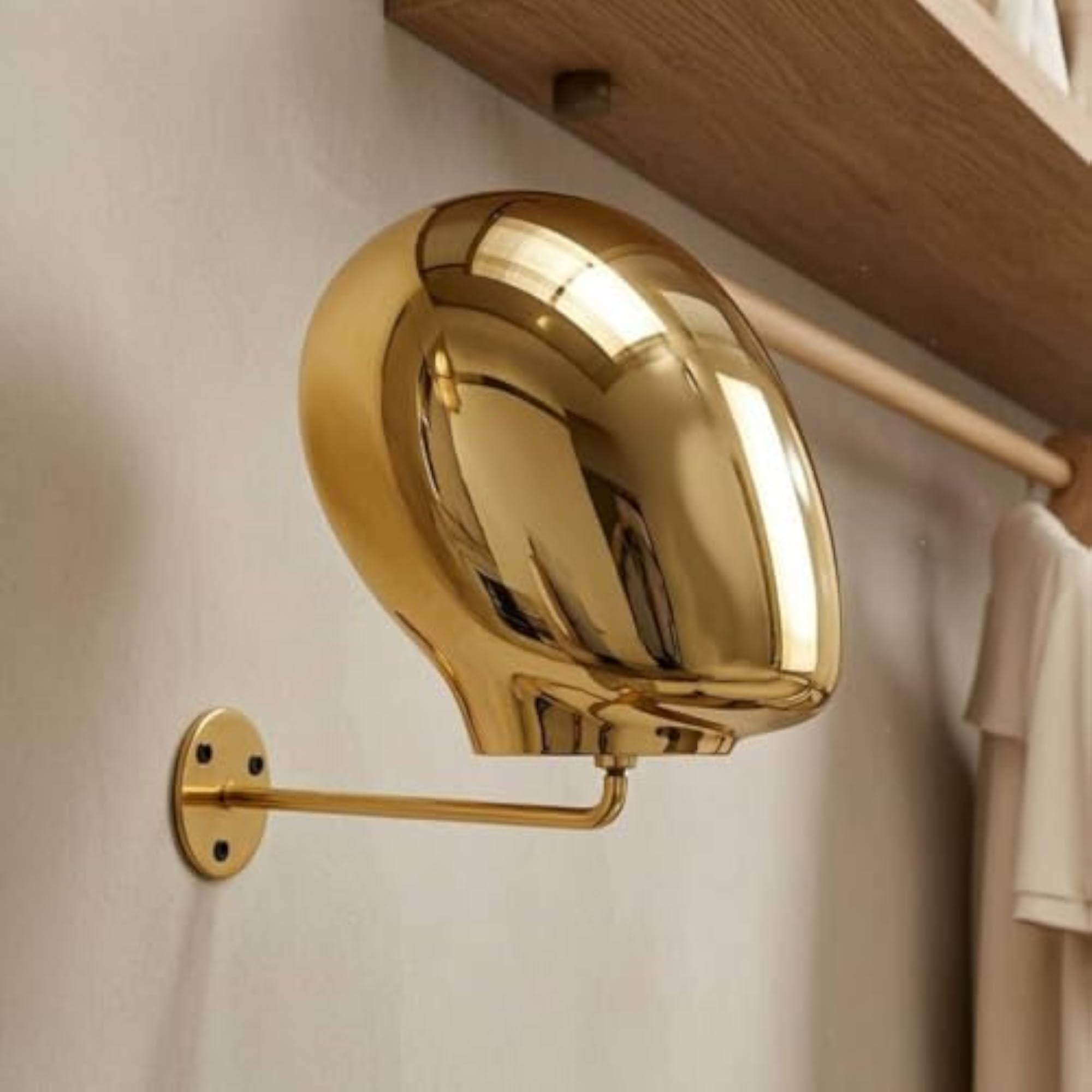 Electroplated Wall-Mounted Mannequin Head Holder