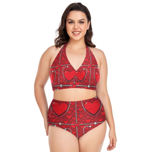 Tenues de bain courbes grande taille L au 4XL en matériau élastique froncé