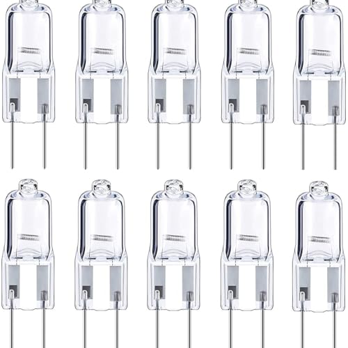 Lampadina alogena G6.35, 12 V, di grado commerciale, 5 W-100 W, per proiettori aeroportuali, microscopio, lunga durata, sostituzione conveniente (50 pezzi/30 W)