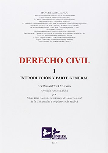 Portada de Derecho Civil i