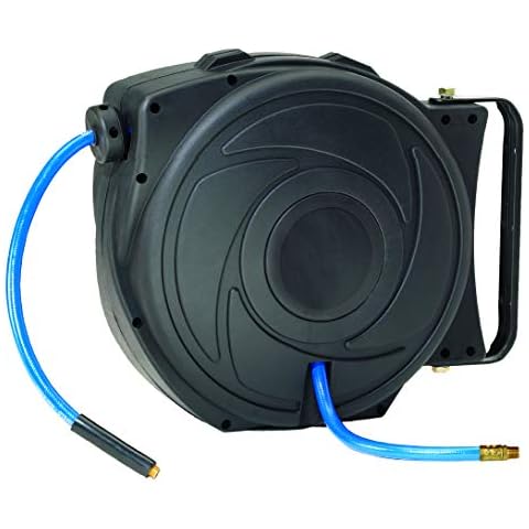Dynamic Power Elite Retractable Air Hose Reel with 3/8-Inch by 50-Feet Air Hose D-HR5-315 Cover
