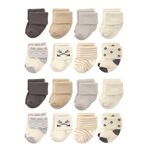 Image of Hudson Baby Unisex Baby Cotton Rich Baby Terry Socks 16-Pack