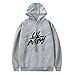 Tydres Lil Baby Merch Hoodie New Album Detox Sweatshirt Hip-hop Clothes Unisex Pullover (Gray,XL)