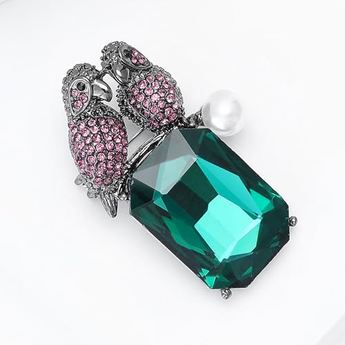 Image of Animal Brooch for Women Zirconia Rhinestone Abalone Shell Animal Lapel Pin Christmas Birthday Holiday Gift for Wife Mother Girlfriend Daughter
