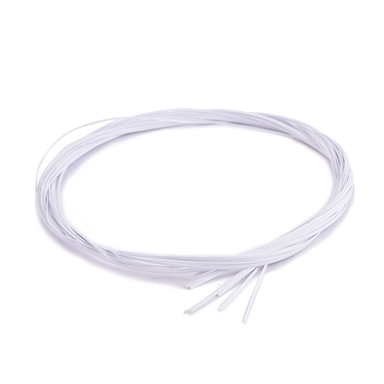 INOOMP 10Pcs White Abs Guitar Binding Strips for Acoustic and Classical Guitar Body Projects Durable Guitar Accessories for Luthiers and Makers