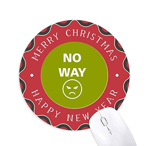 表現拒否なし方法陰性 円形滑りゴムのクリスマスマウスパッド