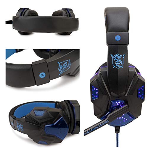 lifcasual SY830MV Fones de ouvido para jogos de computador com fio fone de ouvido para jogos com mic