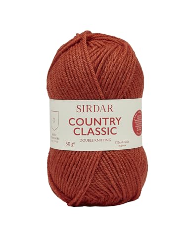 Sirdar Country Classic DK - Madeja de hilo, color naranja Burnt (853), 50 g