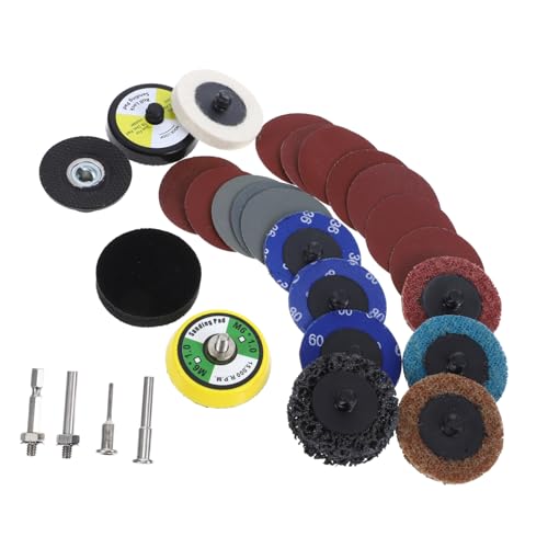 Disque de ponçage pour perceuse Cabilock avec grains assortis et plaques de support