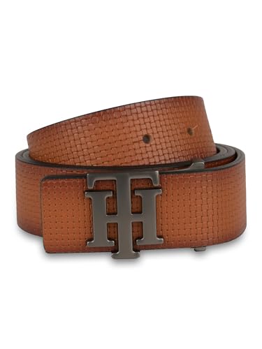 Image of Tommy Hilfiger Binnions Leather Belt + Wallet Gift Set for Men - Tan /Tan