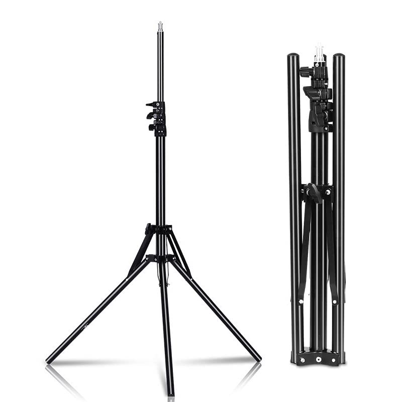 Yugam RT5 5 feet Reverse Folding Light Stand Heavy Duty Stand for Ring Light, Studio Lighting,Indoor & Outdoor Shoot