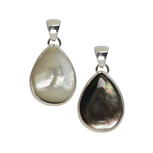 Preisvergleich Produktbild Muschel Schmuck (Anhänger) Perlmutt Anhänger 925er Sterling-Silber Modellnummer 1236