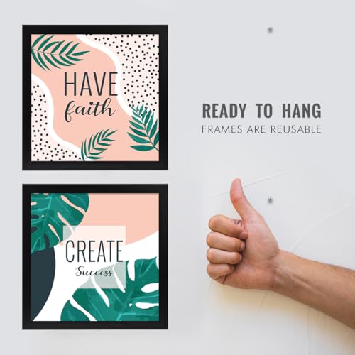 Image of Chaka Chaundh - Motivational Quote Frames - Inspirational Wall Quotes for OFFICE, STUDENT, STUDY ROOM - (11 X 11 Inches - Set of 4)
