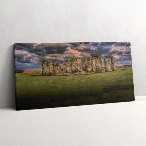Tableau photo sur toile premium Nimbostratus de Stonehenge par Wallfluent