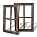 Cade Rustic Wall Decor Window Barnwood Frames -Decoration for Home or Outdoor, Not for Pictures (2, 11X15.8 inch)