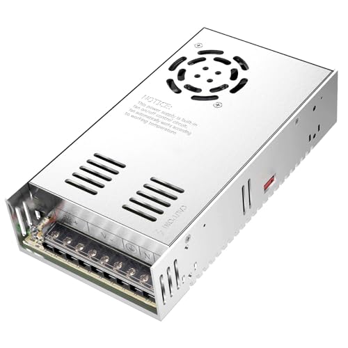 Image of 12V 30A 360W 110V AC to DC Regulated Universal Switching Power Supply, Transformer Adapter LED Driver for LED Strip Lights, CCTV Camera System, CCTV, Radio, 3D Printer