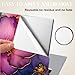 SUPERDANT Gold-Edged Flower Laptop Skin Exquisite Laptop Sticker PVC Computer Stickers Dustproof Waterproof Art Decal Protector 12