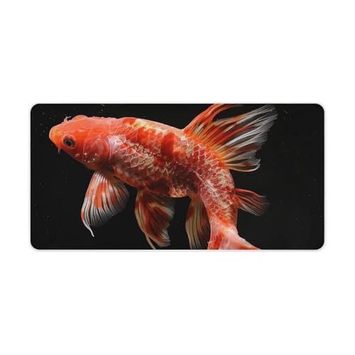 Desk Pad Protector Extended Red Carp Fish 30x60 cm miniatura 5