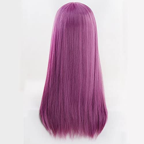 Perruque Descendants 2 Maléfique Violette Idéale pour Fêtes et Festivals
